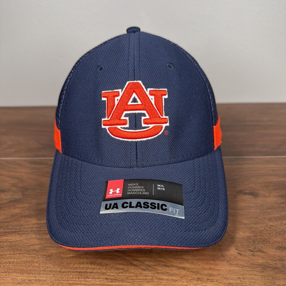 Auburn University Tigers Embroidered Cap / Hat New Navy Under Armour MD/LG